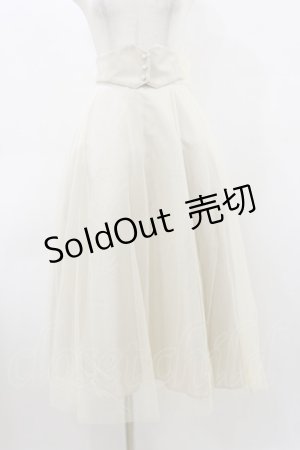 画像: F&A / バックリボン2wayコルセットチュールスカート Free IVORY H-26-03-12-062-LO-SK-NS-ZH