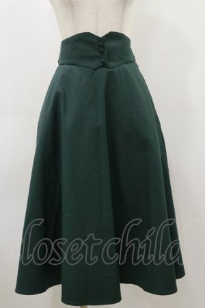 画像: F&A / コルセットベルト2wayフレアースカート Free GREEN H-26-03-12-063-LO-SK-NS-ZH