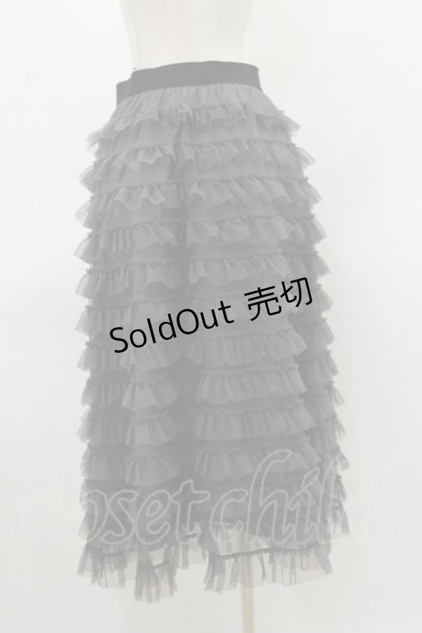 画像2: INGEBORG / チュールフリルスカート Free グレー H-26-03-12-064-LO-SK-NS-ZH (2)