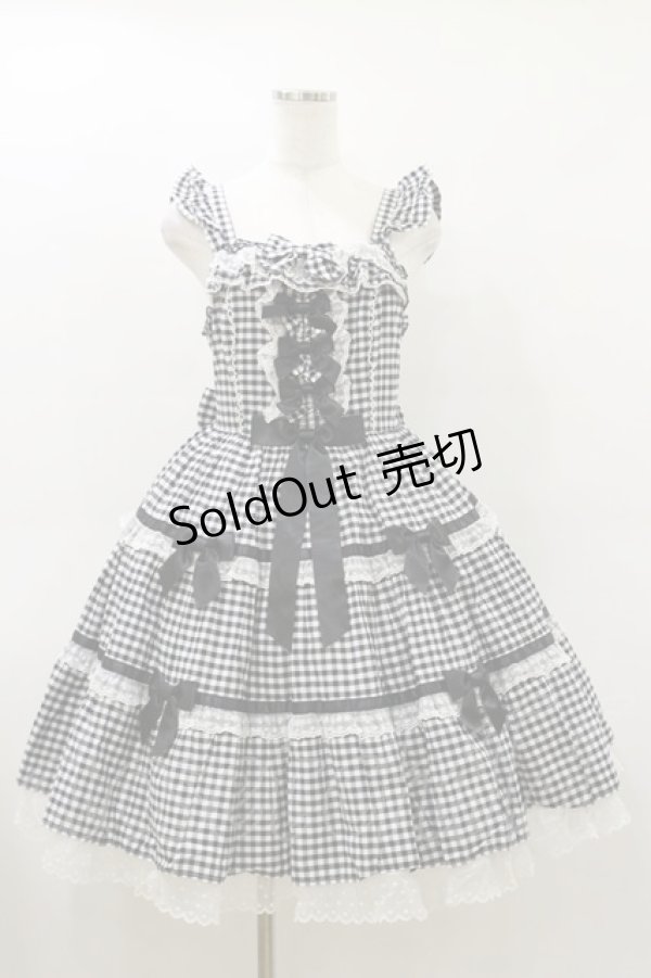 画像1: Angelic Pretty / マーガレットドールジャンパースカート Free ブラック H-26-03-12-065-AP-OP-NS-ZH (1)