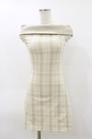 画像: EATME / Backカットアウトチェックワンピース Free ベージュ H-26-03-12-071-LO-OP-NS-ZH