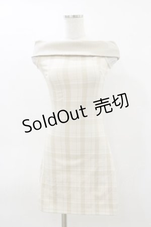 画像: EATME / Backカットアウトチェックワンピース Free ベージュ H-26-03-12-071-LO-OP-NS-ZH