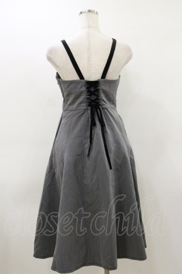 画像2: Fi.n.t / ハロウィンコウモリジャンパースカート Free GRAY H-26-03-12-075-CA-OP-NS-ZH (2)