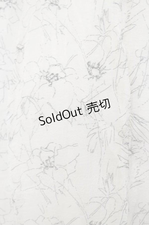 画像3: An MILLE / シャーリングロングワンピース Free 白/ブラック H-26-03-12-081-EL-OP-NS-ZH (3)