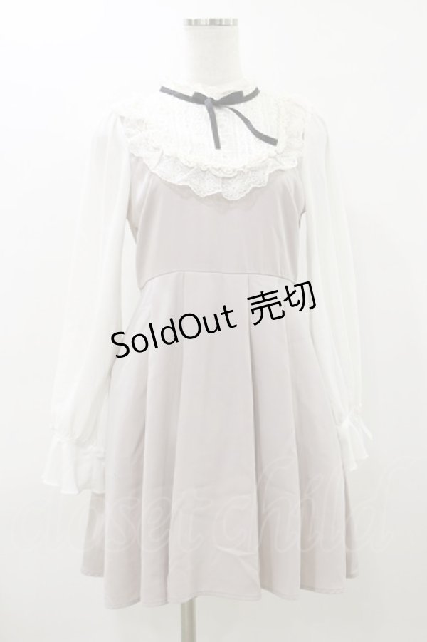 画像1: evelyn / ヨーク切替ワンピース Free ピンク H-26-03-12-085-LO-OP-NS-ZH (1)