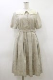 画像1: Fi.n.t / 変形セーラー衿チェックワンピース Free BEIGE×BL H-26-03-12-086-CA-OP-NS-ZH (1)