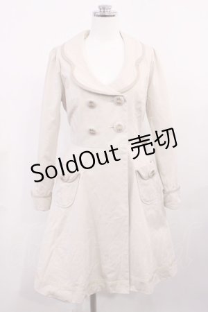 画像: Fi.n.t / デイジーボタンコート Free アイボリー H-26-03-12-1037-CA-CO-NS-ZH