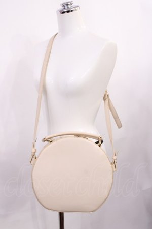 画像: Fi.n.t / リボンハーフムーンポシェット  アイボリー H-26-03-12-1039-CA-BG-NS-ZH