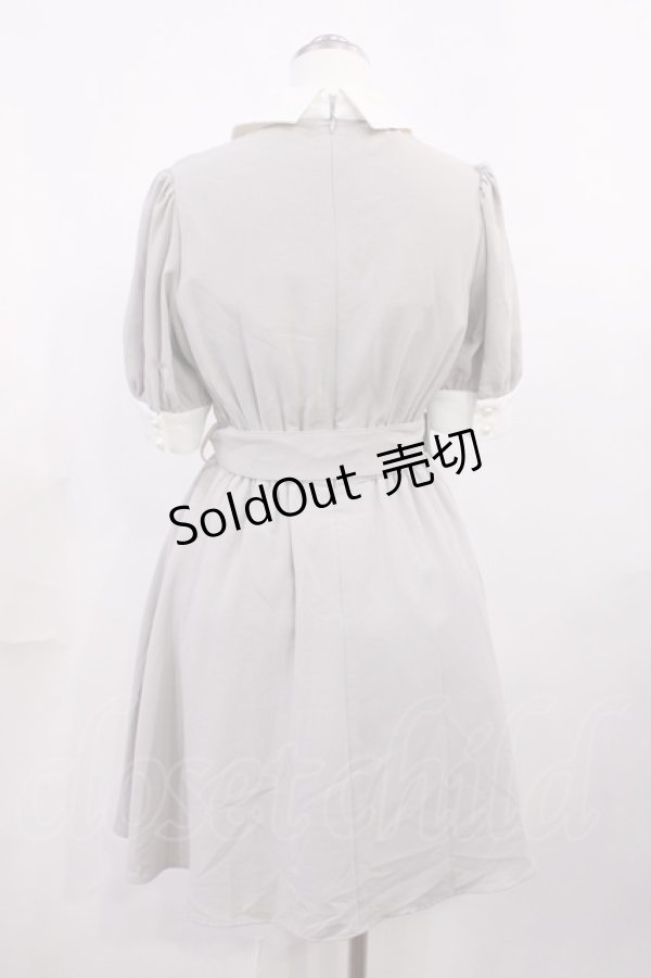 画像2: Jamie エーエヌケー / 配色ワンピース M グレー H-26-03-12-1005-LO-OP-NS-ZH (2)