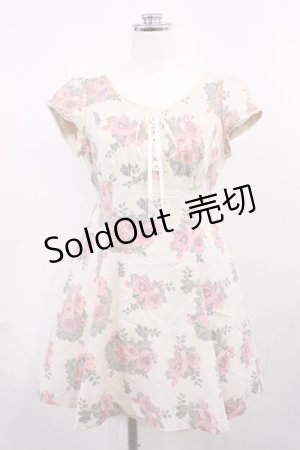 画像: Secret Honey / 花柄ワンピース Free アイボリー H-26-03-12-1012-CA-OP-NS-ZH