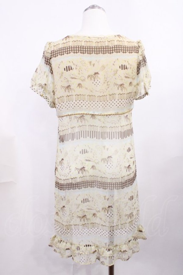 画像2: Franche Lippee / オリプリワンピース M アイボリー H-26-03-12-1014-LO-OP-YZ-ZH (2)