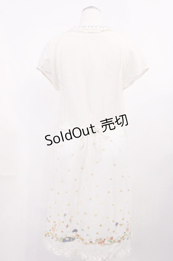 画像2: Cherir la femme / 刺繍ワンピース M アイボリー H-26-03-12-1015-LO-OP-YZ-ZH (2)
