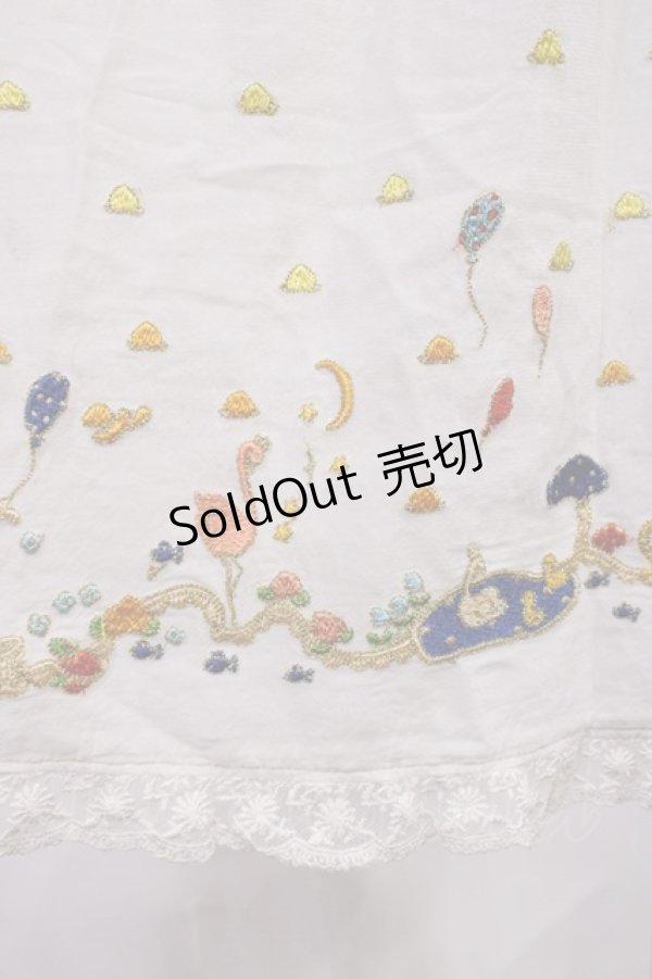 画像4: Cherir la femme / 刺繍ワンピース M アイボリー H-26-03-12-1015-LO-OP-YZ-ZH (4)