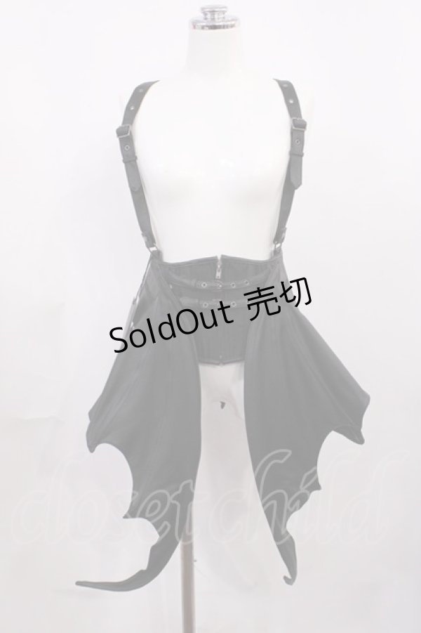 画像1: Hoshibako Works / ナイト・イーヴィル ハーネスコルセット M ブラック H-26-03-12-1019-LO-SK-NS-ZH (1)