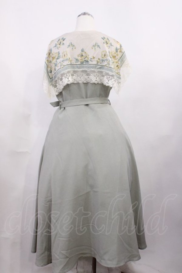 画像2: an another angelus / スカーフリメイク衿付きロングワンピース F グリーン H-26-03-12-1003-CA-OP-YZ-ZH (2)