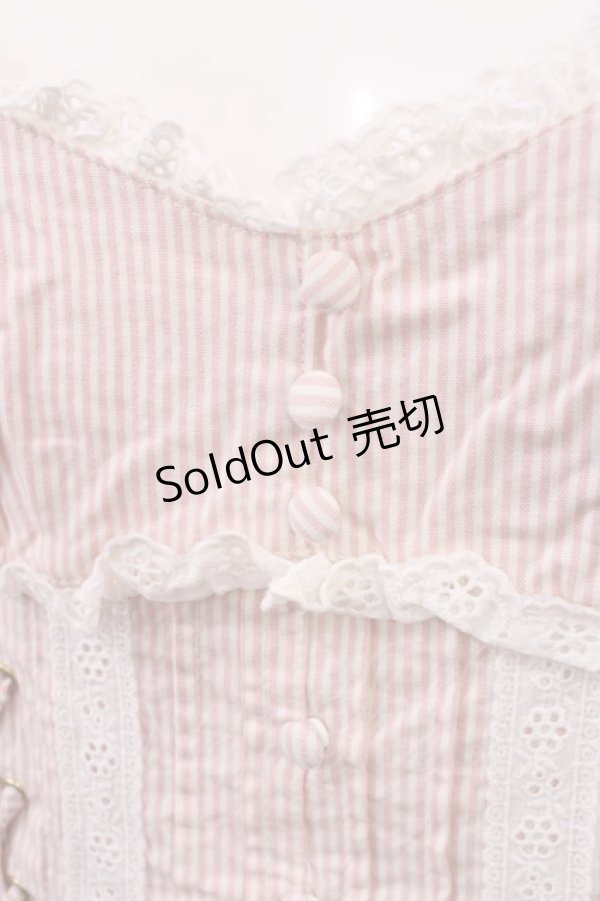 画像3: LIZ LISA / ストライプブラウス Free ピンク H-26-03-12-1026-LO-BL-NS-ZH (3)