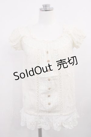 画像: LIZ LISA / コットンレーストップス Free オフ H-26-03-12-1029-LO-TO-NS-ZH