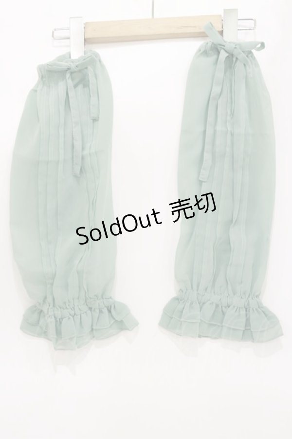 画像1: metamorphose / シフォン付け袖  ミント H-26-03-12-029-ME-ZA-NS-ZH (1)