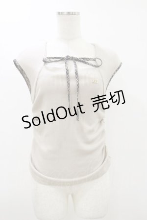 画像: An MILLE / チェックリボントップス Free ベージュ H-26-03-12-030-EL-TO-NS-ZH