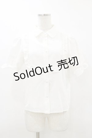 画像: evelyn / フリルブラウス Free 白 H-26-03-12-033-LO-BL-NS-ZH