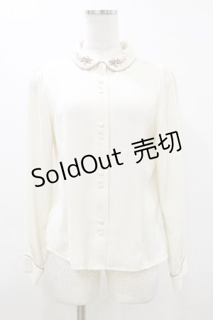 画像: Fi.n.t / 金縁ティーカップ衿シャツ Free OFF WHITE H-26-03-12-034-CA-BL-NS-ZH