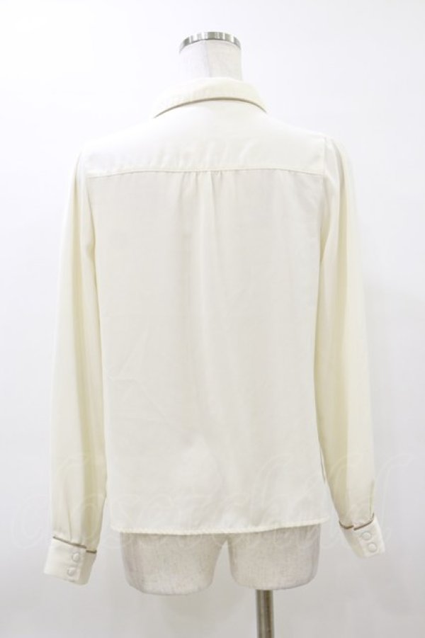 画像2: Fi.n.t / 金縁ティーカップ衿シャツ Free OFF WHITE H-26-03-12-034-CA-BL-NS-ZH (2)