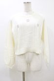 画像1: Fi.n.t / ローズミニブーケ刺繍ニットプルオーバー Free OFF WHITE H-26-03-12-037-CA-TO-NS-ZH (1)