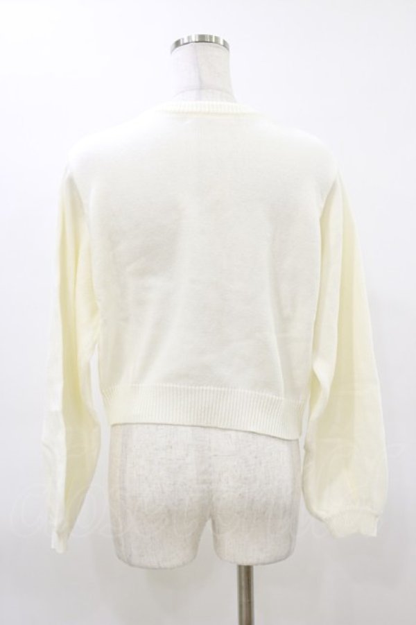 画像2: Fi.n.t / ローズミニブーケ刺繍ニットプルオーバー Free OFF WHITE H-26-03-12-037-CA-TO-NS-ZH (2)