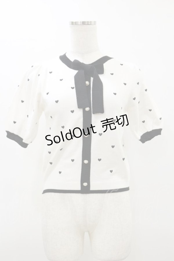 画像1: evelyn / ハートドットトップス Free オフ/ブラック H-26-03-12-038-LO-TO-NS-ZH (1)