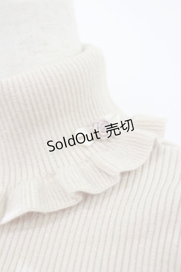 画像3: F&A / ローズモチーフ付きタートルニットプルオーバー Free PINK BEIGE H-26-03-12-042-LO-TO-NS-ZH (3)