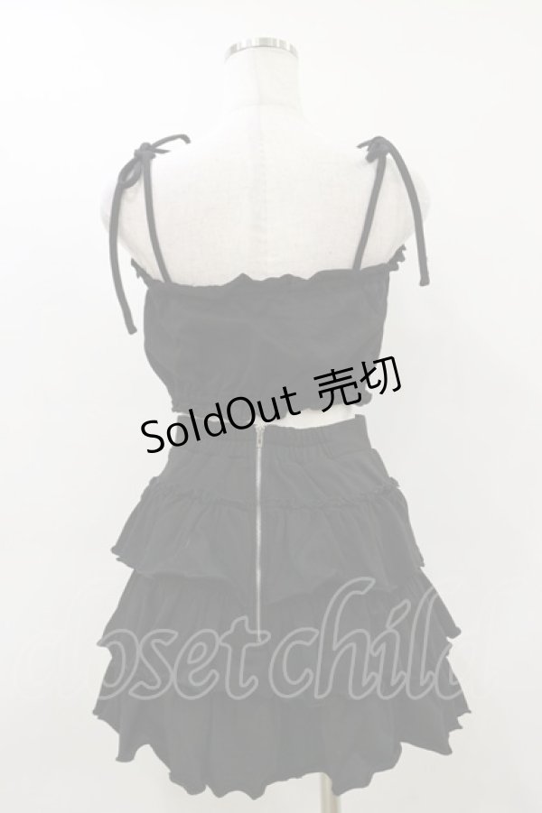 画像2: Bubbles / スウェットビスチェセットアップ M ブラック H-26-03-12-047-CA-OP-NS-ZH (2)