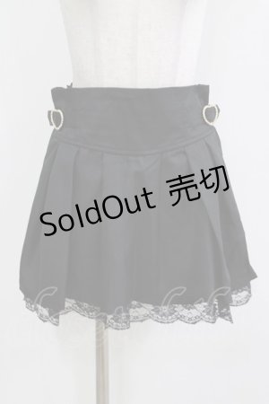 画像: LilyMerry / もえにゃ/ハートバックルスカパン L ブラック H-26-03-13-1028-PU-SK-NS-ZH