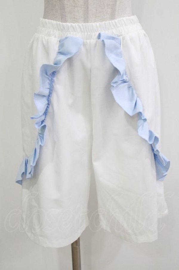 画像1: FLC / ぬた。/パンツ+レッグカバー L 白/サックス H-26-03-13-1030-LO-PA-NS-ZH (1)