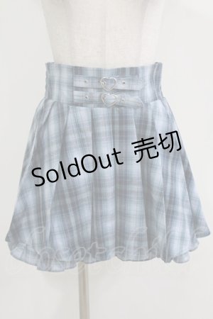 画像: majoretty / チェックプリーツスカート L ブルー H-26-03-13-1031-GO-SK-NS-ZH