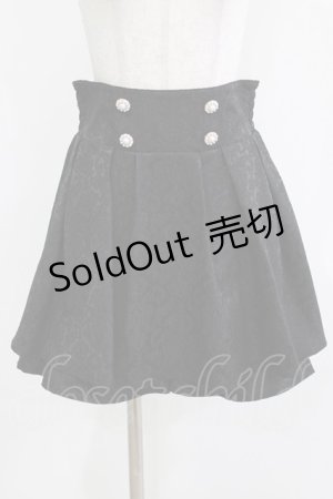 画像: majoretty / ジャガードスカパン L ブラック H-26-03-13-1032-GO-SK-NS-ZH