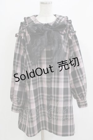 画像: majoretty / まきちゃん/チェックワンピース L ブラック/ピンク H-26-03-13-1033-GO-OP-NS-ZH