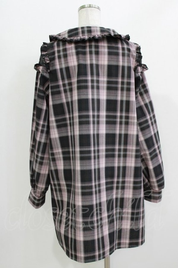 画像3: majoretty / まきちゃん/チェックワンピース L ブラック/ピンク H-26-03-13-1033-GO-OP-NS-ZH (3)