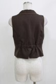 画像3: axes femme / ジップデザインベスト M ブラウン H-26-03-13-1034-AX-TO-NS-ZH (3)