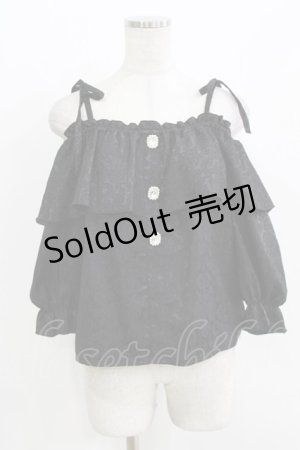 画像: Lovely Tency / 眞白ありす/TTサテンJQオフショルPO L ブラック H-26-03-13-1041-GO-TO-NS-ZH