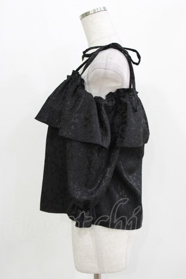 画像2: Lovely Tency / 眞白ありす/TTサテンJQオフショルPO L ブラック H-26-03-13-1041-GO-TO-NS-ZH (2)