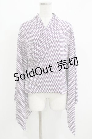 画像: NO.S PROJECT / ハイカラカシュクール/矢絣 Free 紫 H-26-03-13-1042-LO-TO-NS-ZH