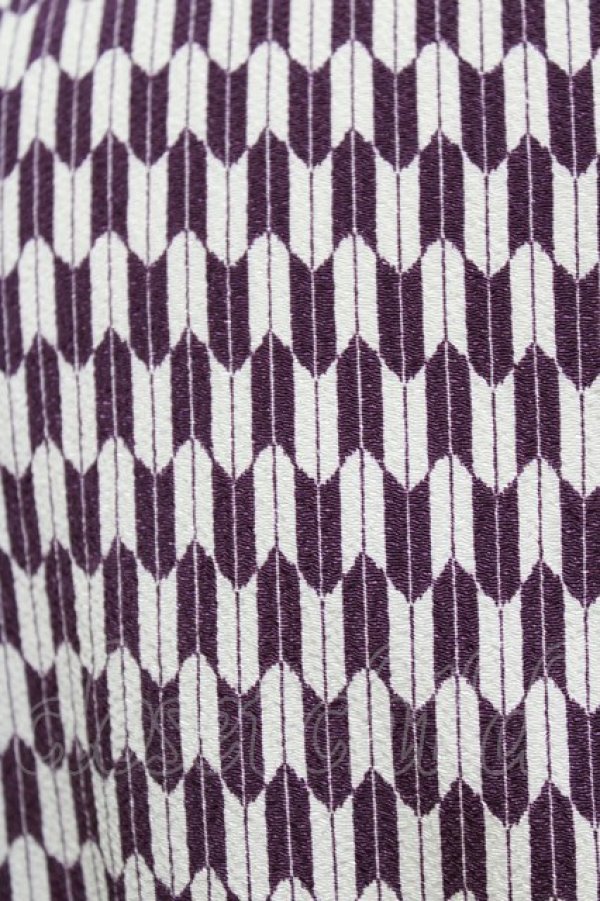 画像4: NO.S PROJECT / ハイカラカシュクール/矢絣 Free 紫 H-26-03-13-1042-LO-TO-NS-ZH (4)