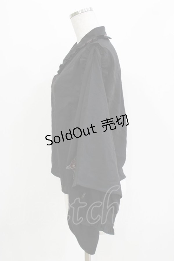 画像2: Amavel / お月見うさぎの和風ブラウス Free ブラック H-26-03-13-1045-CA-BL-NS-ZH (2)