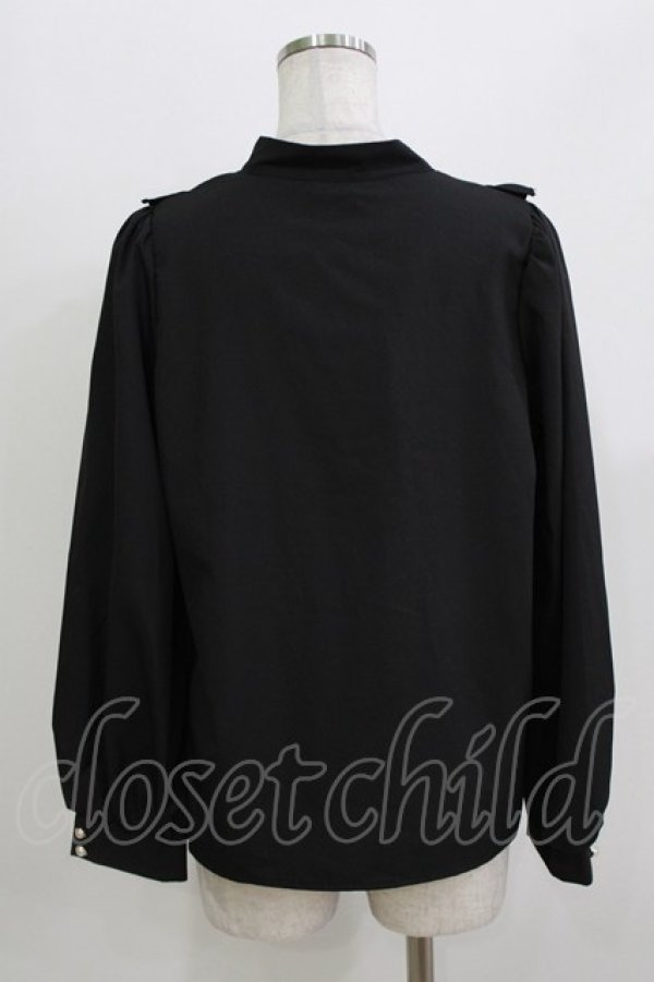 画像3: Lovely Tency / 眞白ありす/ボウタイブラウス L ブラック H-26-03-13-1054-GO-BL-NS-ZH (3)