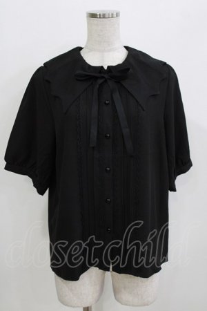 画像: DearMyLove / デビルモチーフ襟ブラウス L ブラック H-26-03-13-1056-EL-BL-NS-ZH