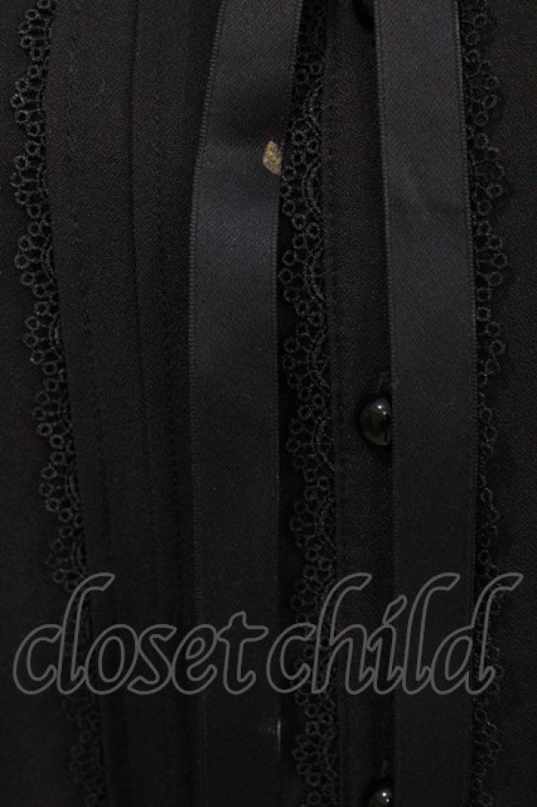 画像4: DearMyLove / デビルモチーフ襟ブラウス L ブラック H-26-03-13-1056-EL-BL-NS-ZH (4)