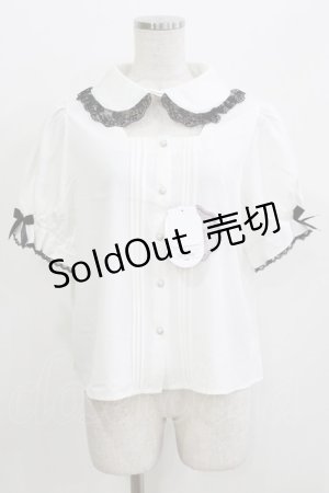 画像: LilyMerry / Liii/ピンタックリボンブラウス LL 白 H-26-03-13-1057-PU-BL-NS-ZH