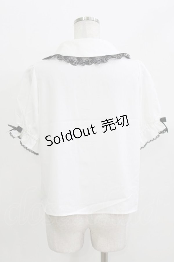 画像3: LilyMerry / Liii/ピンタックリボンブラウス LL 白 H-26-03-13-1057-PU-BL-NS-ZH (3)