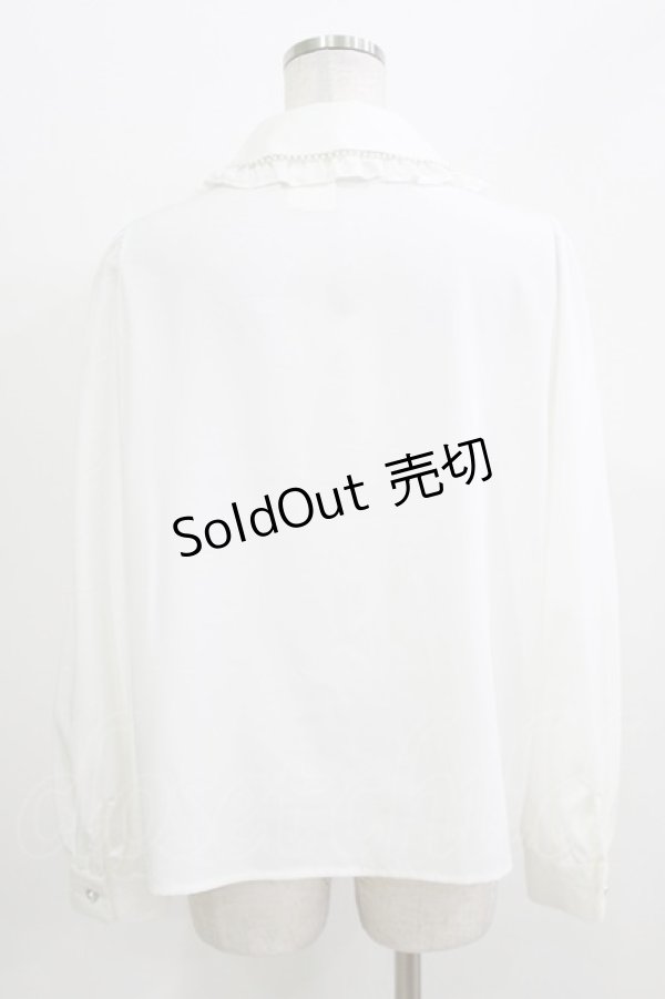 画像3: majoretty / 羽乃ぴふわ/リボンツキブラウス 2L 白 H-26-03-13-1058-GO-BL-NS-ZH (3)