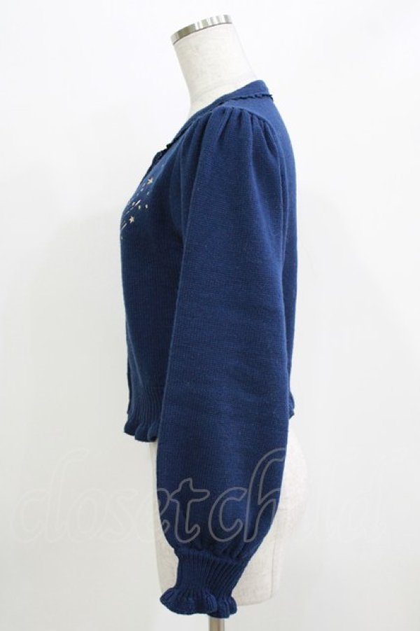 画像2: axes femme kawaii / 【Disney】ファンタジア／ニットカーデ M ネイビー H-26-03-13-1061-AX-TO-NS-ZH (2)